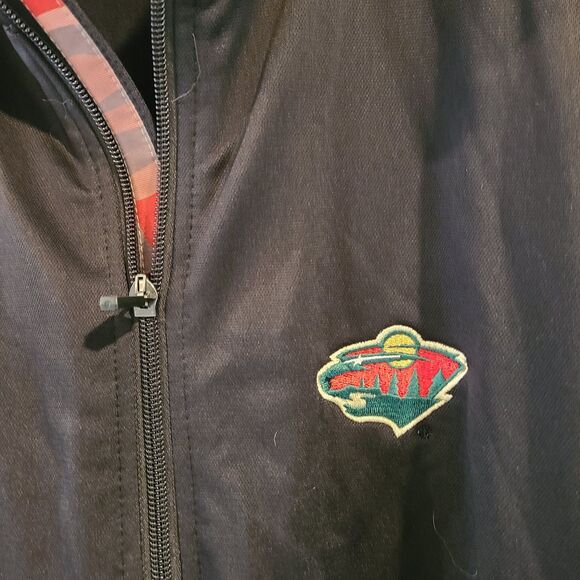 Large Mens Minnesota Wild Zip Jacket - Picture 6 of 8